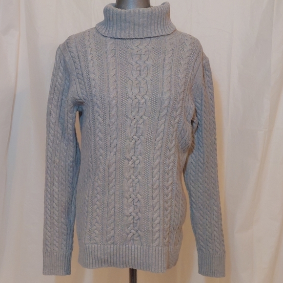 AMAZON Essentials warm gray turtleneck sweater size small - Picture 2 of 12